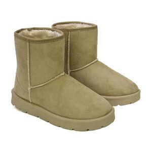 XY London Womens/Ladies Junie Faux Fur Lined Classic Flat Ankle Boots / Light St